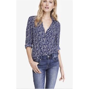 Express | Key Print Portofino Shirt